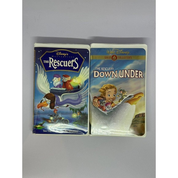Disney's "The Rescuers" & "The Rescuers Down Under - Gold Collection" - VHS Lot - Picture 1 of 4